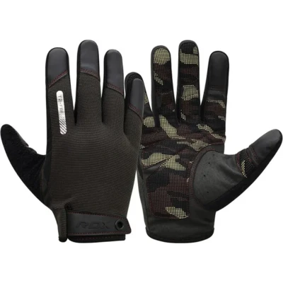 Afbeelding van RDX Sports Gym Gloves T2 Full Finger Grijs Kunststof