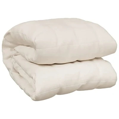 Image de vidaXL Couverture lestée Crème clair 122x183 cm 5 kg Tissu3154811