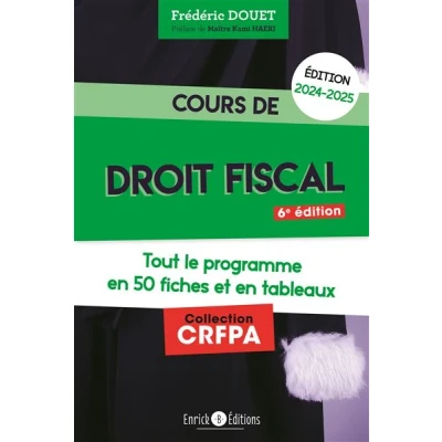 Image de Cours de droit fiscal 2024 2025