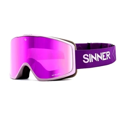 Afbeelding van Sinner Sin Valley S Skibril 2023 Paars + GRATIS EXTRA LENS Categorie 3