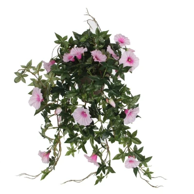 Afbeelding van Petunia Kunst Hangplant in Bloempot Stan L25 x B45 H50 cm Roze