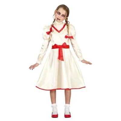 Afbeelding van Fiestas Guirca Cursed Doll meisjes (7 9 jaar) Halloween kostuum voor kinderen