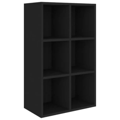 Afbeelding van vidaXL Boekenkast/dressoir zwart 66x30x98 cm bewerkt hout