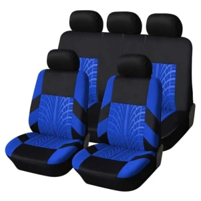 Afbeelding van NanDeZ Autostoelhoezen voor KIA Stonic SUV 2017 2025, en achter, stof, interieuraccessoires, E/blauw
