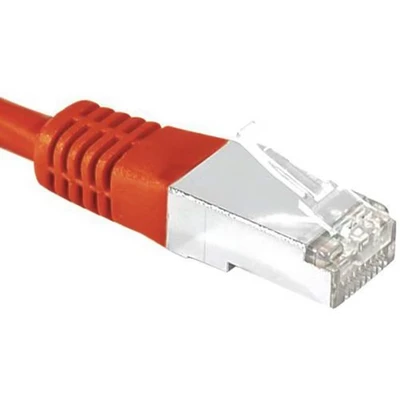 Afbeelding van Exertis Connect Patchkabel S/FTP, PiMF, CAT.6, rood, 0,5 m met bijzonder smalle knikbeveiliging (S/FTP, CAT6, 0.50 m), Netwerkkabel