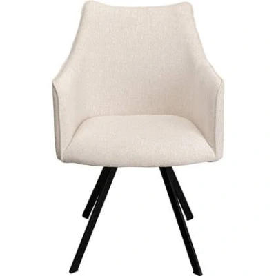 Afbeelding van Kare Design Modino draaistoel armleuningen creme
