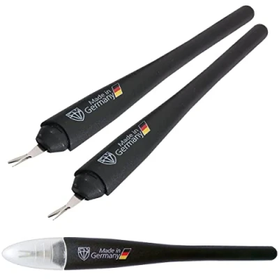 Afbeelding van DREI SCHWERTER 2 x nagelriemsnijder met V lemmet hoogwaardig product Made in Germany