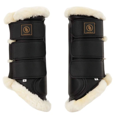 Afbeelding van BR Beenbeschermer Majestic Sheepskin Zwart M