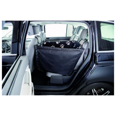 Afbeelding van Trixie Autobeschermdeken Smal Met Hoge Zijdelen Hondenautoaccessoire 50x145 cm Zwart Beige