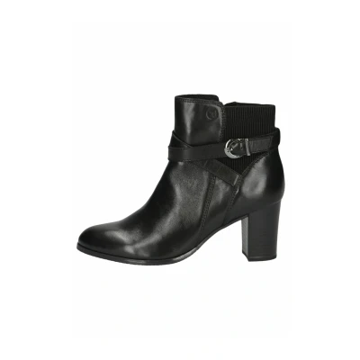 Afbeelding van Caprice Dameslaarzen met hak 9 25355 43 Enkellaarzen voor dames, Nappa zwart