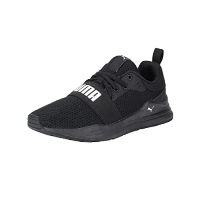 Afbeelding van Puma Wired RUN JR Unisex Hardloopschoenen neutraal voor kinderen, Maat: 38, Black Kunststof/ textiel