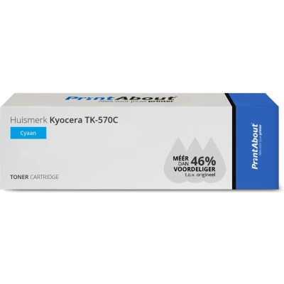 Afbeelding van Huismerk Kyocera TK 570C Toner Cyaan