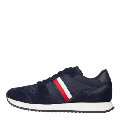 Afbeelding van Tommy Hilfiger Runner EVO MIX Sneakers laag, Heren, Maat: 40, Desert sky
