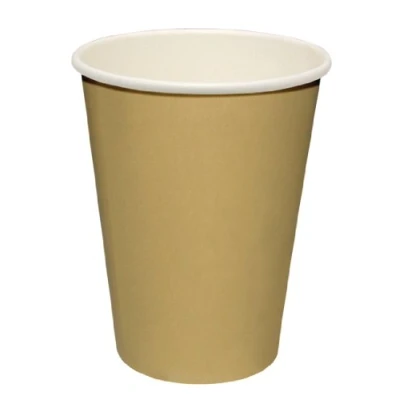 Afbeelding van Fiesta Recyclable koffiebekers enkelwandig lichtbruin 34cl (1000 stuks)