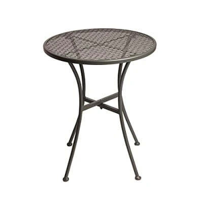 Afbeelding van Bolero ronde stalen terrastafel grijs 60cm
