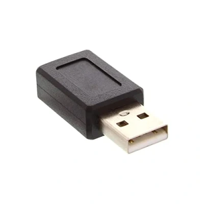 Afbeelding van USB Mini B (v) A (m) adapter USB2.0 / zwart