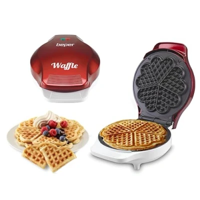 Afbeelding van Beper BT.603Y wafelijzer Rood Wafelmaker Elektrisch Belgisch Professioneel