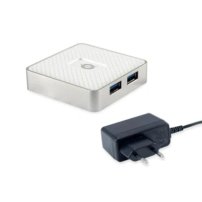 Afbeelding van Conceptronic HUBBIES03W USB 3.2 Gen 1 hub 4 poorten Wit