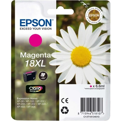 Afbeelding van Epson 18XL (C13T18134012) Inktcartridge Magenta Hoge capaciteit
