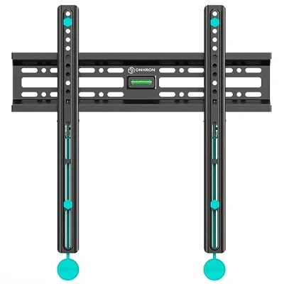 Afbeelding van ONKRON TV muurbeugel 32 inch 65 met gewicht tot 50 kg en VESA max 400x400 FM2 zwart