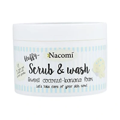 Afbeelding van Nacomi Scrub &amp; Wash Sweet Coconut Banana Foam 180ml.