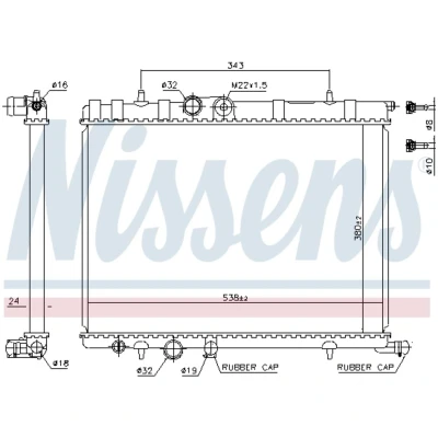 Afbeelding van Nissens Radiateur 63502A