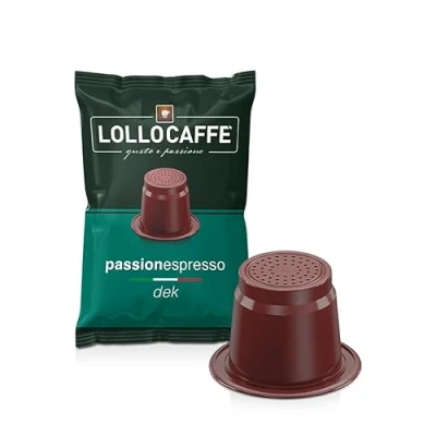 Afbeelding van Lollo Caffè Dek (Cafeïnevrij) Nespresso Capsules compatibel 100 koffiecups Topkwaliteit espresso Koffie Made in Italy Voor Inissia, Citiz, Essenza, Pixie, Creatista ...