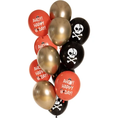 Afbeelding van Ballonnen Set Piraten 33cm 12 stuks