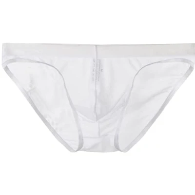 Afbeelding van lclvld sexy ondergoed voor heren, lage taille, doorzichtig, ijszijde, ademend ondergoed, Wit.