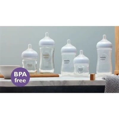 Image de Kit nouveau né Natural 3.0 2 Biberons 125ml + 260ml Sucette Ultra Douce 0 6M Goupillon