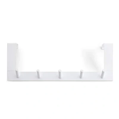 Afbeelding van Rayen Deurhaak van wit gelakt staal, 36 cm x 12,5 4