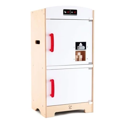 Afbeelding van Hape Imitatiespel van hout, keuken, koelkast, E3153, wit