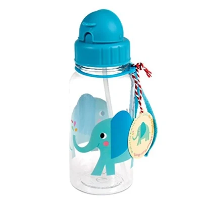 Afbeelding van Rex london drinkfles met rietje elvis the elephant 500ml