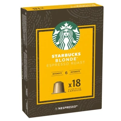 Afbeelding van 7 stuks Starbucks Blonde Roast 18 cups 630 g