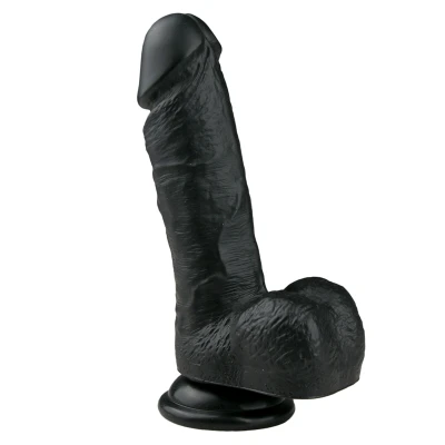 Afbeelding van Realistische Dildo 17,5 cm Zwart Levensecht Gevoel