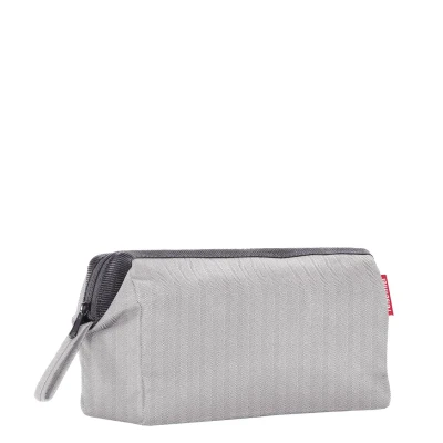 Afbeelding van Reisenthel Travelcosmetic Toilettas 4L Herringbone Grey Lichtgrijs
