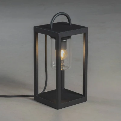 Afbeelding van Konstsmide 7533 750 Bologna Buiten decoverlichting Spaarlamp, Gloeilamp, LED E27 4.0000000000000 W Zwart (mat)