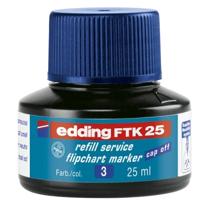 Image de edding recharge pour marqueur FTK25, bleue, Contenu: 25 ml (04 FTK25 003)