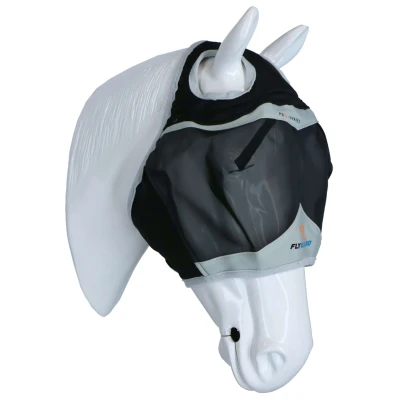 Afbeelding van Shires Vliegenmasker met Ooruitsparing Black Cob