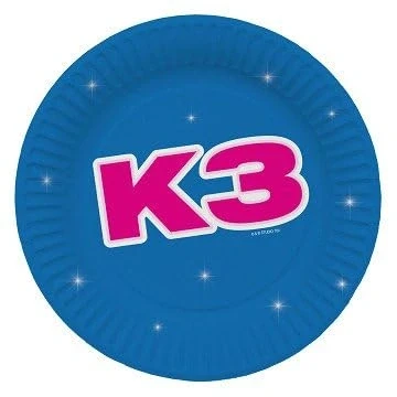 Afbeelding van K3 borden 23cm 8 stuks