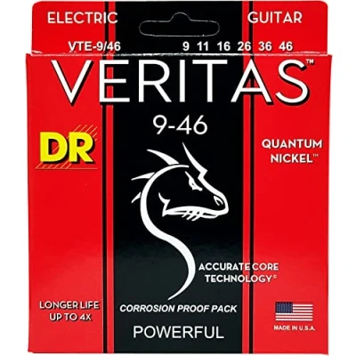 Image de DR VTE 9 46 Veritas Coated Core Technology, jeu guitare électrique, Light à Medium