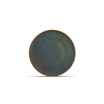Afbeelding van Bonbistro Plat bord 27cm groen Cirro (Set van 6)