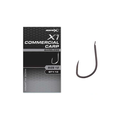 Afbeelding van Matrix X1 Commercial Carp Witvis haken Weerhaakloos Size 16 (10 Stuks)