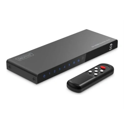 Image de DIGITUS DS 55334 Commutateur vidéo/audio 8K 5 x 1 de bureau