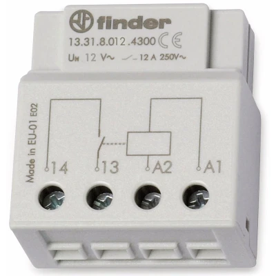 Afbeelding van Finder 13.31.8.012.4300 Schakelrelais Inbouw 1x NO 12 V/AC A 1 stuk(s)
