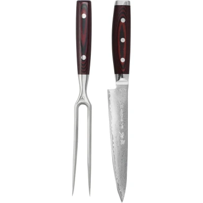 Afbeelding van Yaxell Japans Serie Super Gou Trancheerset SG2 Staal 63 HRC Lemmet 27 cm 161 Lagen D...