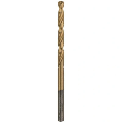 Afbeelding van Bosch Accessories 2609255095 HSS Metaal spiraalboor 4 mm Gezamenlijke lengte 75 TiN DIN 338 Cilinderschacht 1 stuk(s)