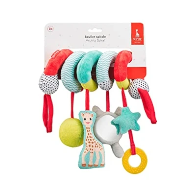 Afbeelding van Sophie de giraf Activiteitenspiraal Boxspiraal Baby speelgoed Met Bijtring Vanaf 3 maanden 20 80 cm Textiel Meerkleuring