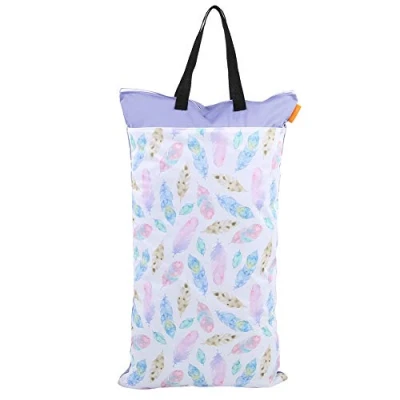 Afbeelding van Wasbare luiertas, natte tas, organizer voor vochtige luiers en vuile kleding, herbruikbare (#3)