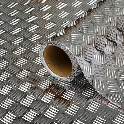 Afbeelding van d c fix Metallic plakfolie, zilverkleurig, glanzend, zelfklevende folie, waterdicht, realistische decoratie voor meubels, tafel, kast, deur, keukengevels, 45 cm x 2 m